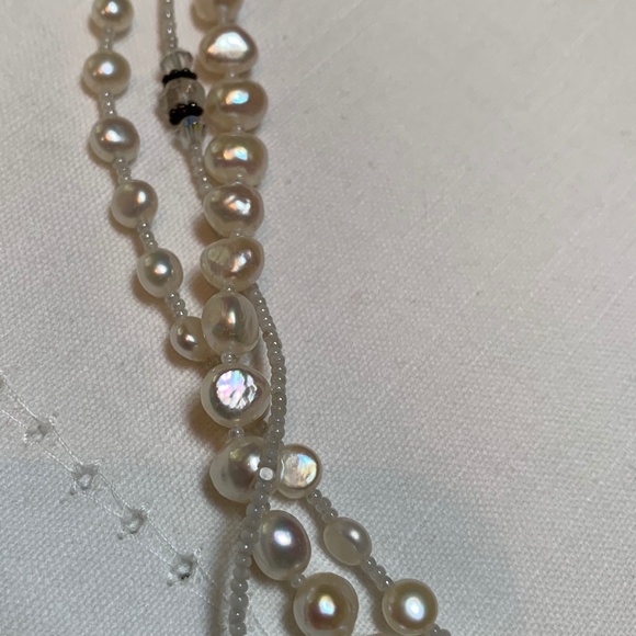 Freshwater Pearl, Crystal, and Sterling Jewelry Se - Picture 6 of 9